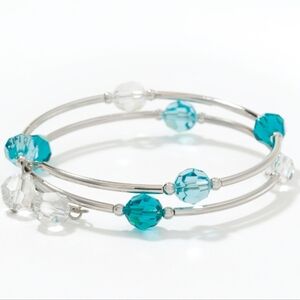 Wind Up Bracelet, Turquoise, Touchstone Crystal